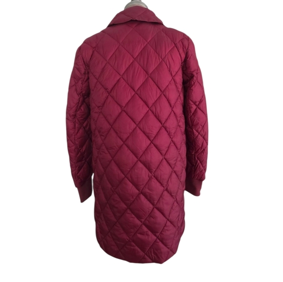Dawn Levy Jess Diamond Quilted Water Resistant Packable Jacket S NWT Berry Red - Picture 3 of 16